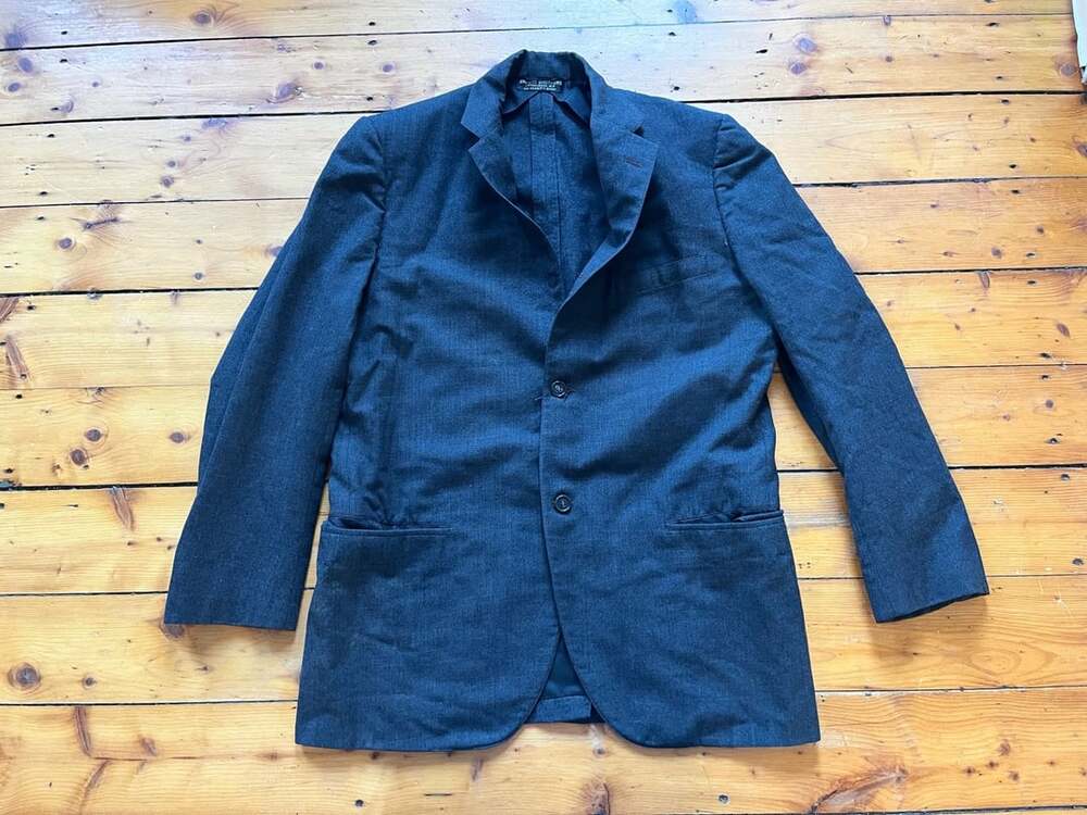 Brooks Brothers University Shop Blazer 40R Gray Wool Sport Coat Vintage 70s